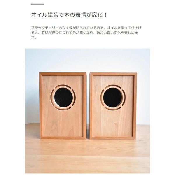 自作木製2ウェイスピーカー DENTO きほんのスピーカー 取り替え用パネル RH 2個セット ほぼ