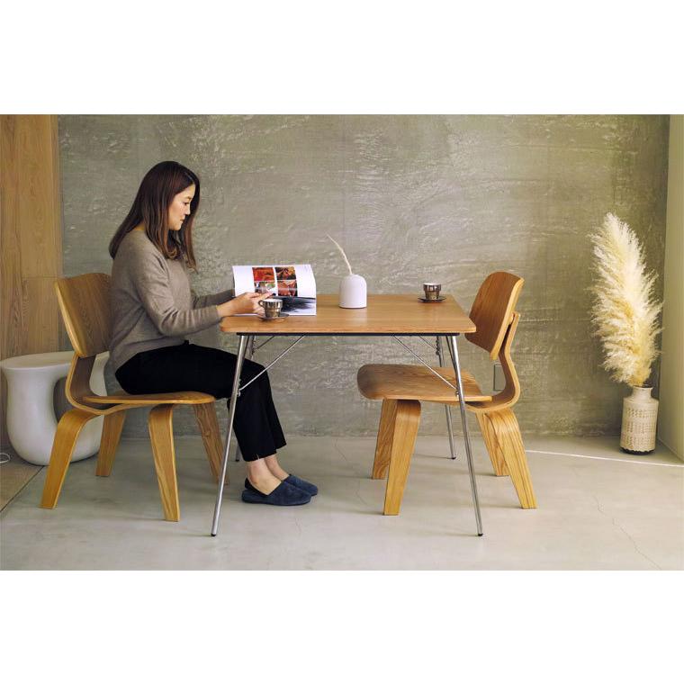 ダイニングテーブルセット 3点セット イームズ 折りたたみテーブル DTM