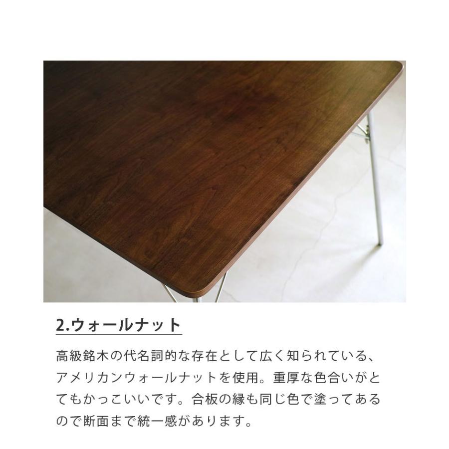 イームズ DTM-2 折りたたみテーブル 86cm 正方形 ダイニング 木製 北欧