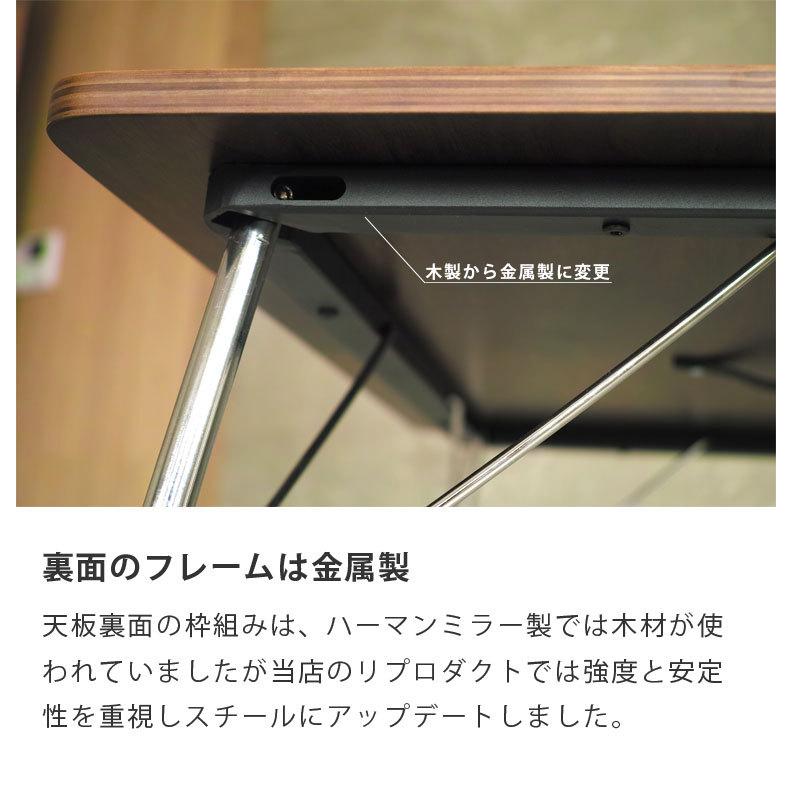 イームズ DTM-2 折りたたみテーブル 86cm 正方形 ダイニング 木製 北欧