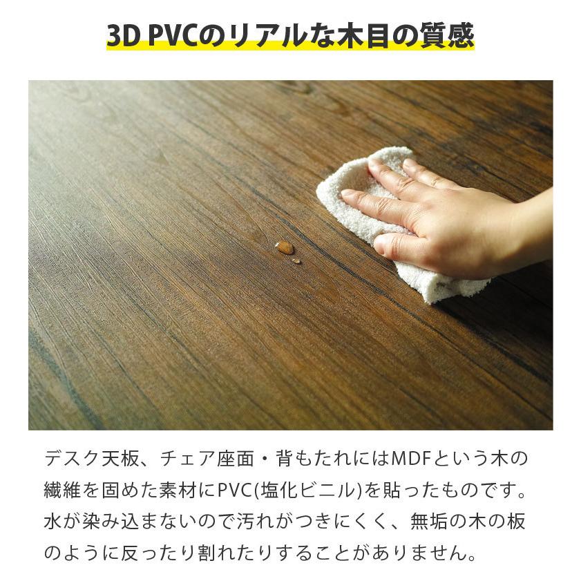 折りたたみ デスク チェア 3点セット パソコンデスク 幅100cm 折り畳みテーブル 木製 フラップ バタフライチェア_13