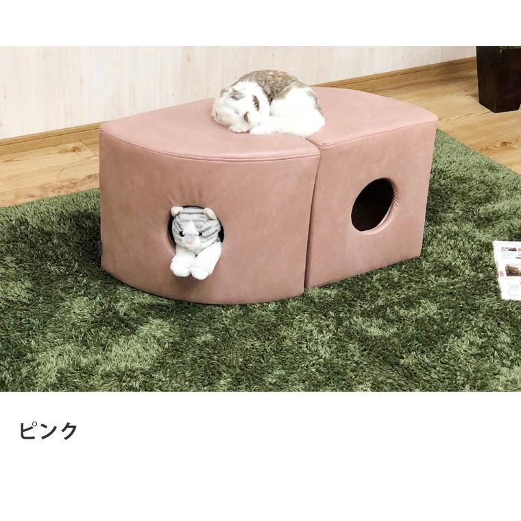2個セット ペットハウス スツール ペット用 ペット家具 椅子 小屋 トンネル ファブリック 犬 猫 代引不可｜will-limited｜08