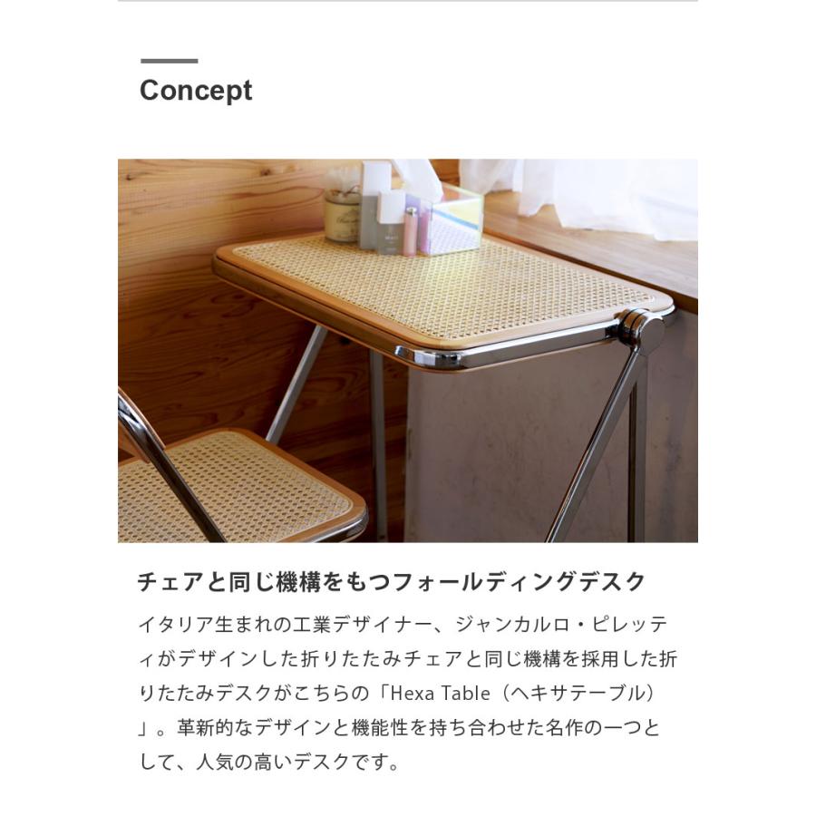折りたたみデスク ジャンカルロ・ピレッティ ヘキサテーブル 机 完成品