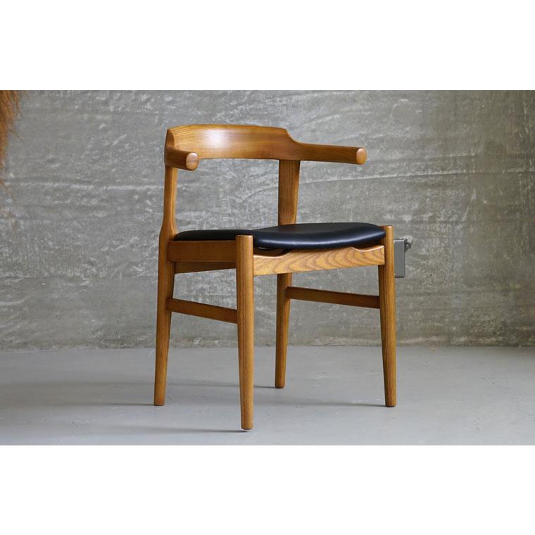 ハンス・J・ウェグナー PP58 アームチェアリプロダクト品 ナチュラル 2脚 ブラック】ハンス・J・ウェグナー PP58 アームチェア 木製
