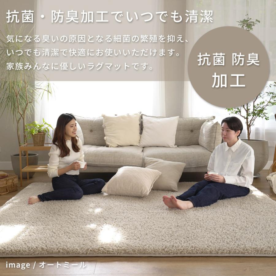 【代引き不可】超極厚ウレタン入り プードルタッチラグ NP-02 20〜25mmパイル 抗菌防臭 滑り止め 床暖房対応 スミノエ