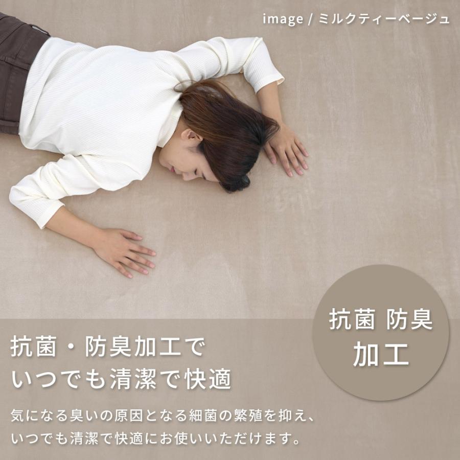 【代引き不可】ラグ フランネル NP-03 高反発 2層ウレタン 滑り止め付き 抗菌 防臭 防音 床暖房 ホットカーペット対応 子供 ペット オールシーズン スミノエ