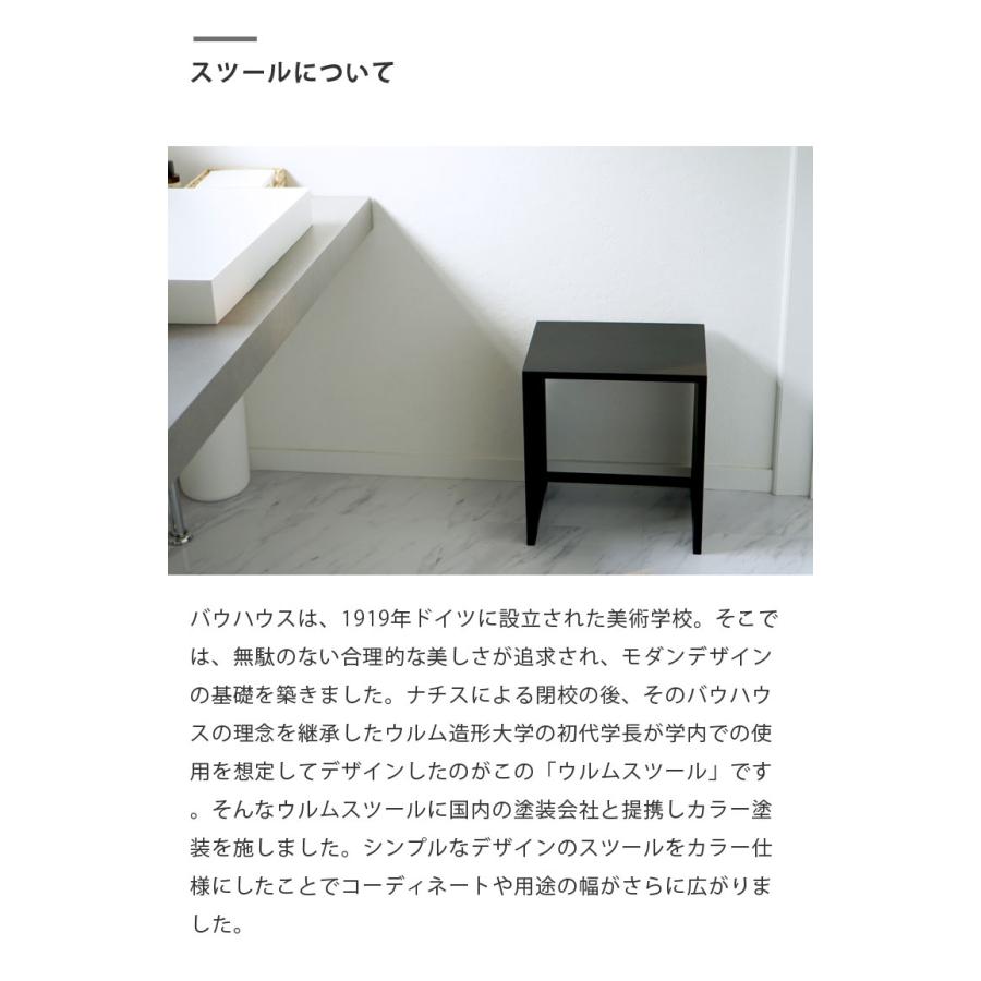 スツール カラー塗装 ウルムスツール＋専用チェアパッドセット リ
