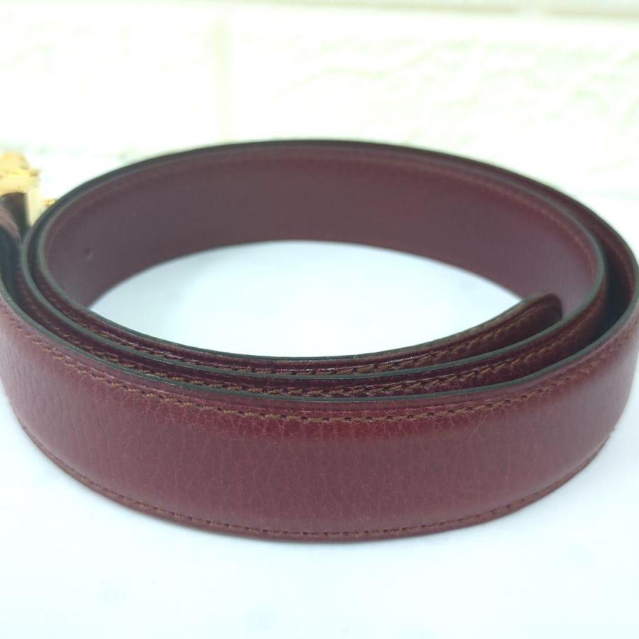 【新品未使用】カルティエ ベルト must de Cartier レザー 箱付き Cartier（カルティエ） must de Cartier レザー ベルト : willmart