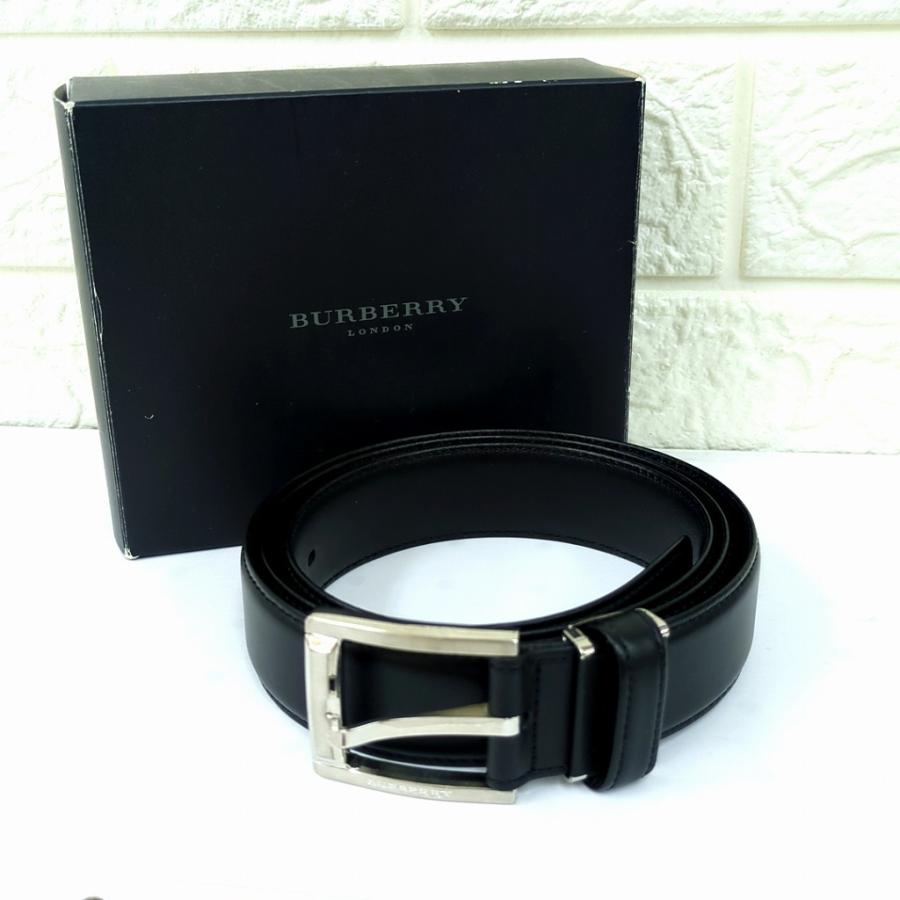 BURBERRY ブラックレザー ベルト BURBERRY（バーバリー） BURBERRY LONDON レザー ベルト ブラック