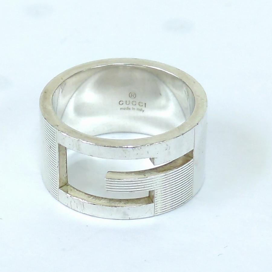 GUCCI グッチ ブランデッド Gリング オープンG　AG925 　イタリア製 約20~21号_1