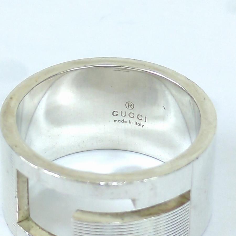 GUCCI グッチ ブランデッド Gリング オープンG　AG925 　イタリア製 約20~21号_5
