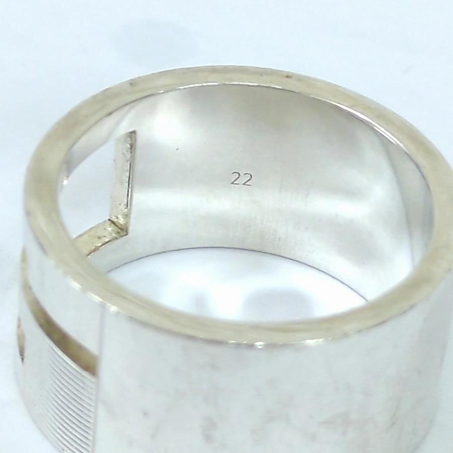 GUCCI グッチ ブランデッド Gリング オープンG　AG925 　イタリア製 約20~21号_6