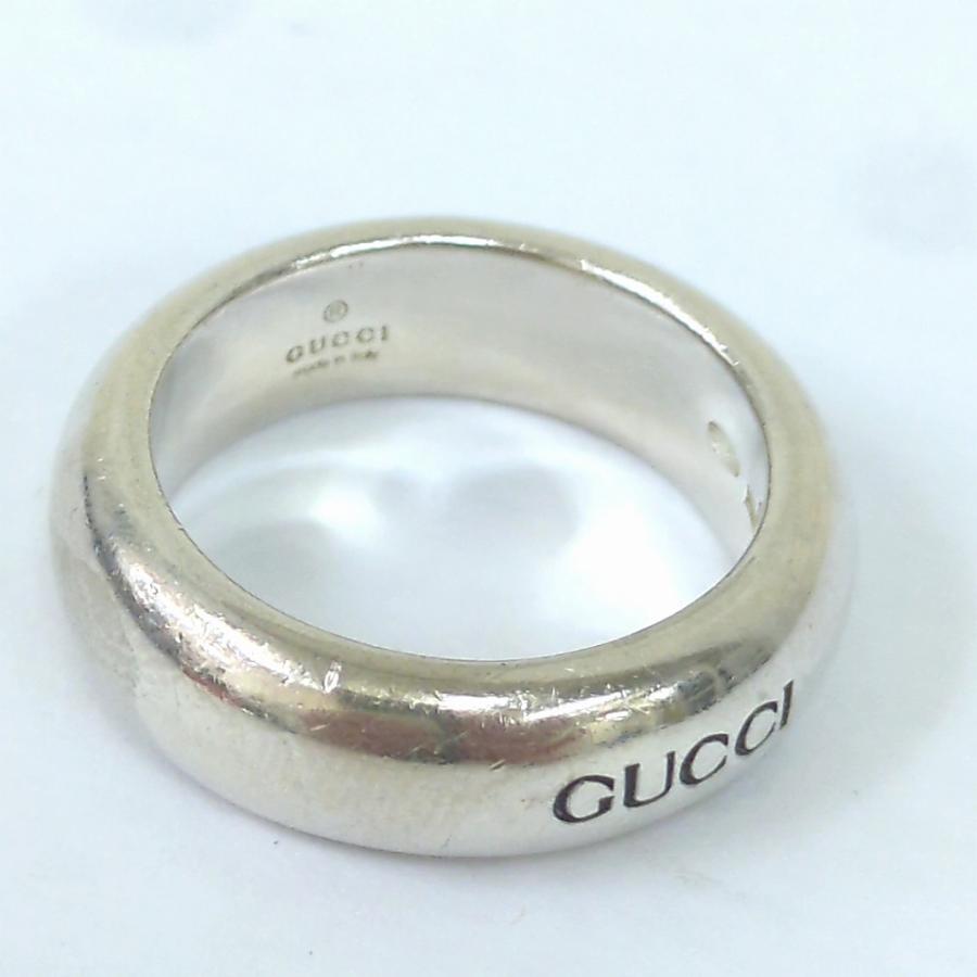 GUCCI（グッチ） ロゴ シルバー リング SV925 約11.5号 : willmart