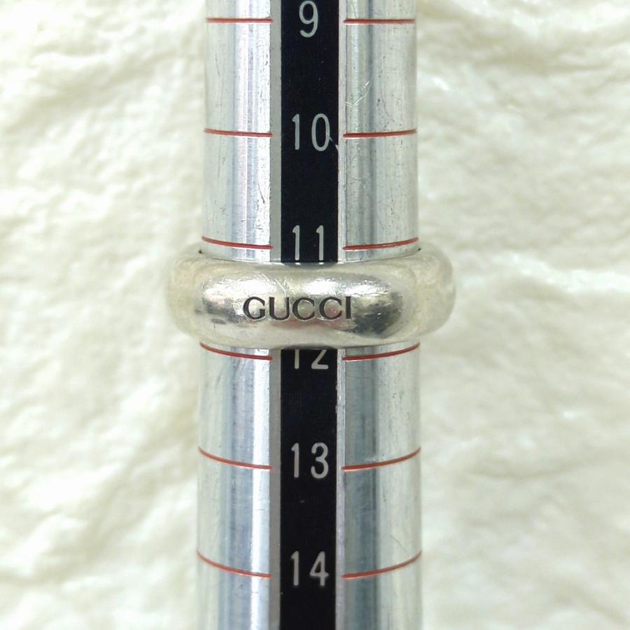 GUCCI Gロゴ リング シルバー 925 GUCCI（グッチ） ロゴ シルバー リング SV925 約11.5号 : willmart
