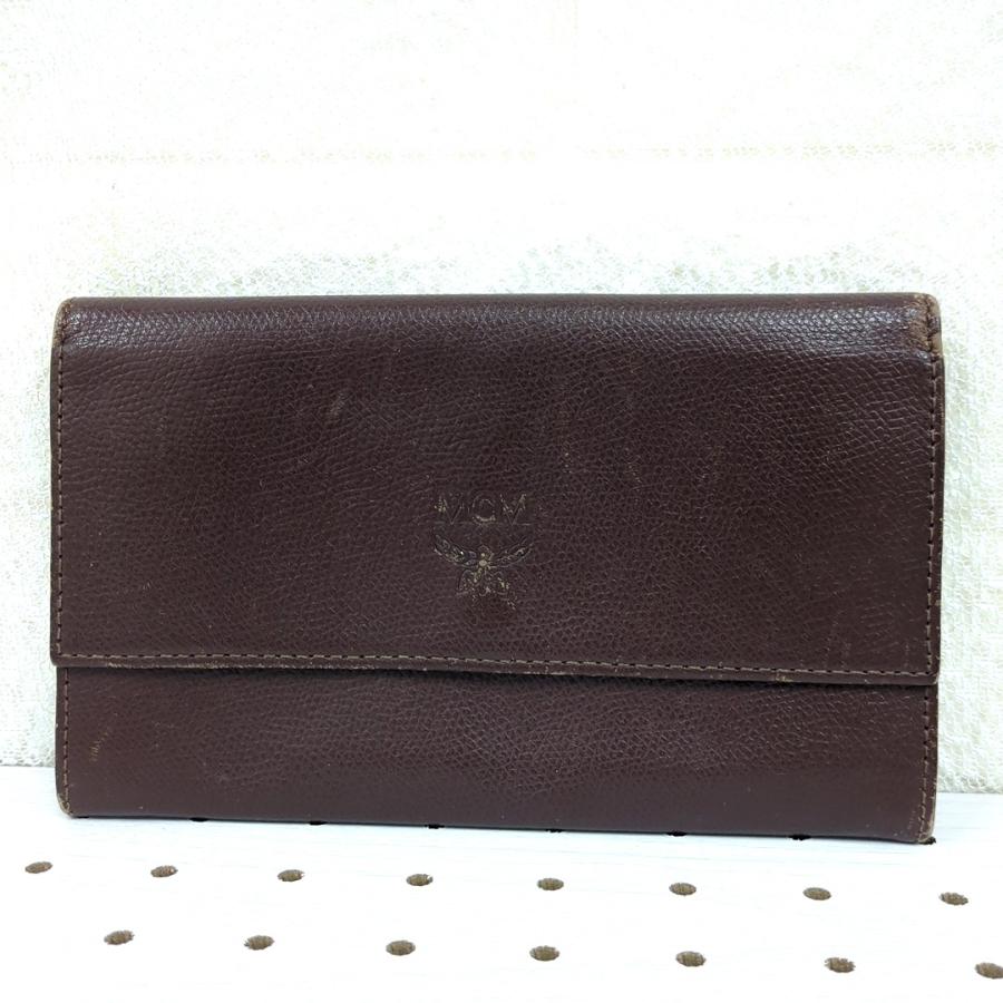 MCM レザー長財布 ブラウン ブラック MCM（エムシーエム） 長財布 レザー ダークブラウン : willmart - 通販