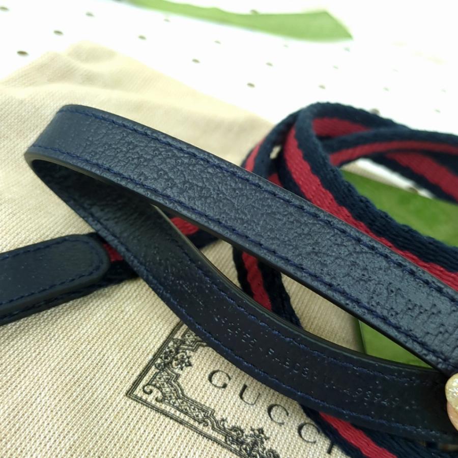 GUCCI グッチ　エクストラ スモール ペット リード　ネイビー　レッド GUCCI（グッチ） エクストラ スモール ペット リード ネイビー レッド