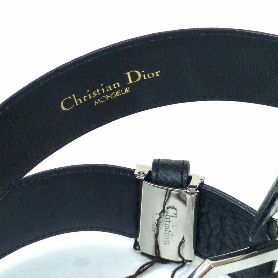 Christian Dior（クリスチャン・ディオール） レザー ベルト ブラック