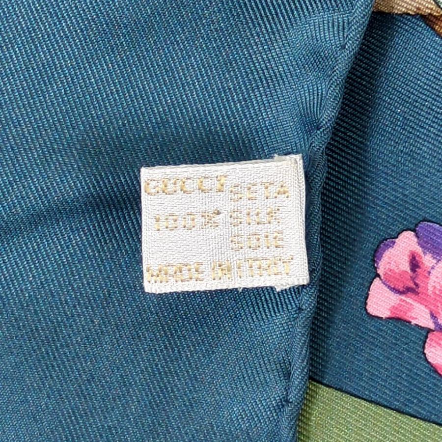 GUCCI（グッチ） 100% シルクスカーフ 花柄 フローラル バラ