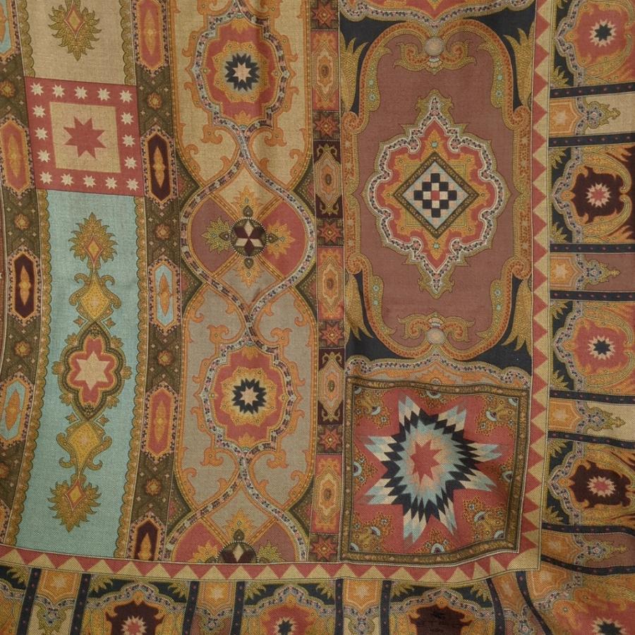 ETRO エトロ 大判スカーフ 131cm x 70%ウール 30%シルク