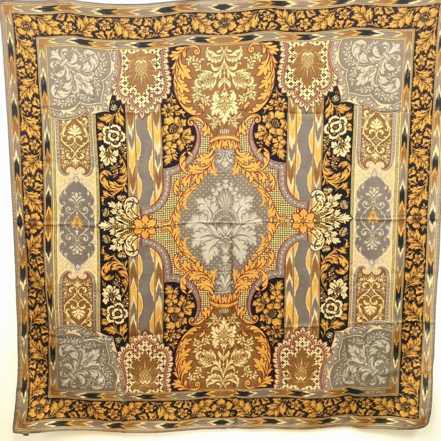 ETRO（エトロ） 大判 スカーフ 70%ウール 30％シルク 130 x 130cm