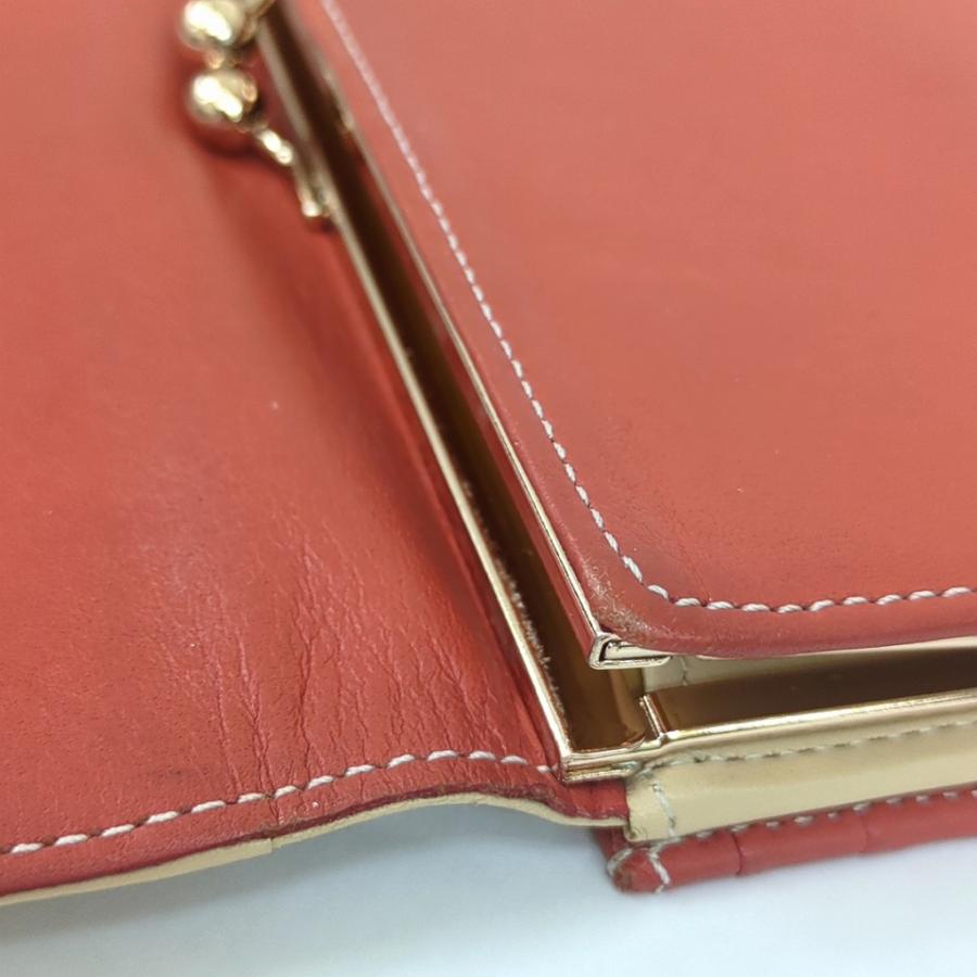 Kitamura（キタムラ） 長財布 財布 がま口 レザー レッド : willmart
