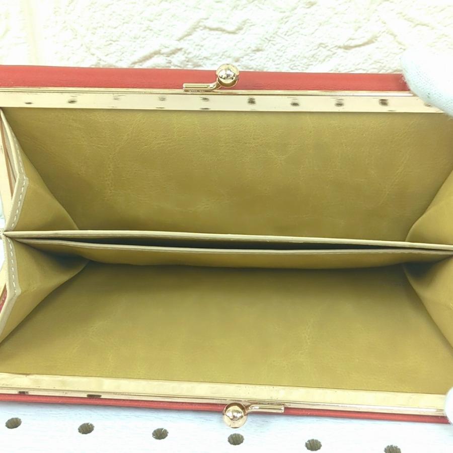 Kitamura（キタムラ） 長財布 財布 がま口 レザー レッド : willmart