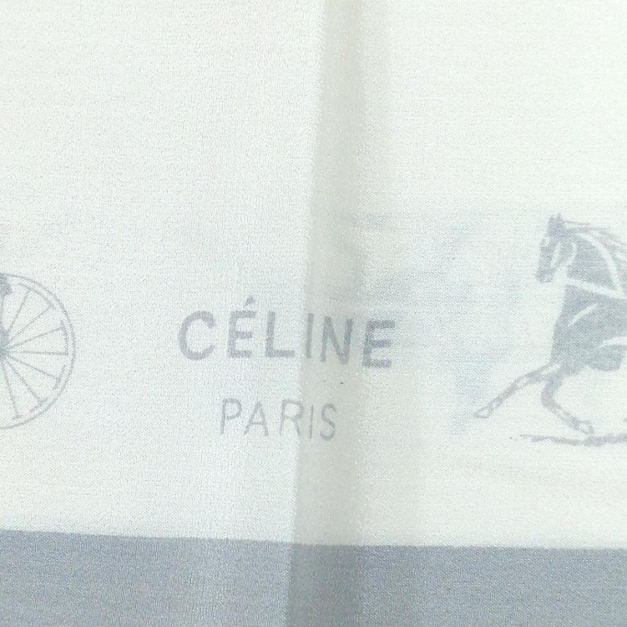 CELINE（セリーヌ） 100% シルク スカーフ イタリア製 馬車 : willmart