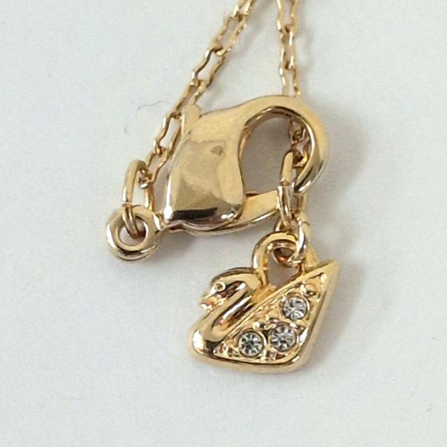 SWAROVSKI（スワロフスキー） ダブルハート ネックレス ラインストーン 