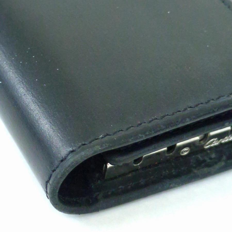 Cartier（カルティエ） 6連 キーケース レザー ブラック シルバー金具