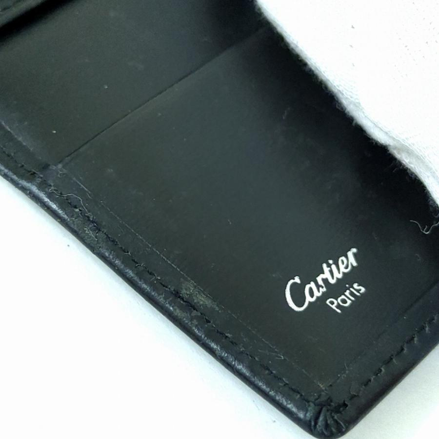 Cartier（カルティエ） 6連 キーケース レザー ブラック シルバー金具