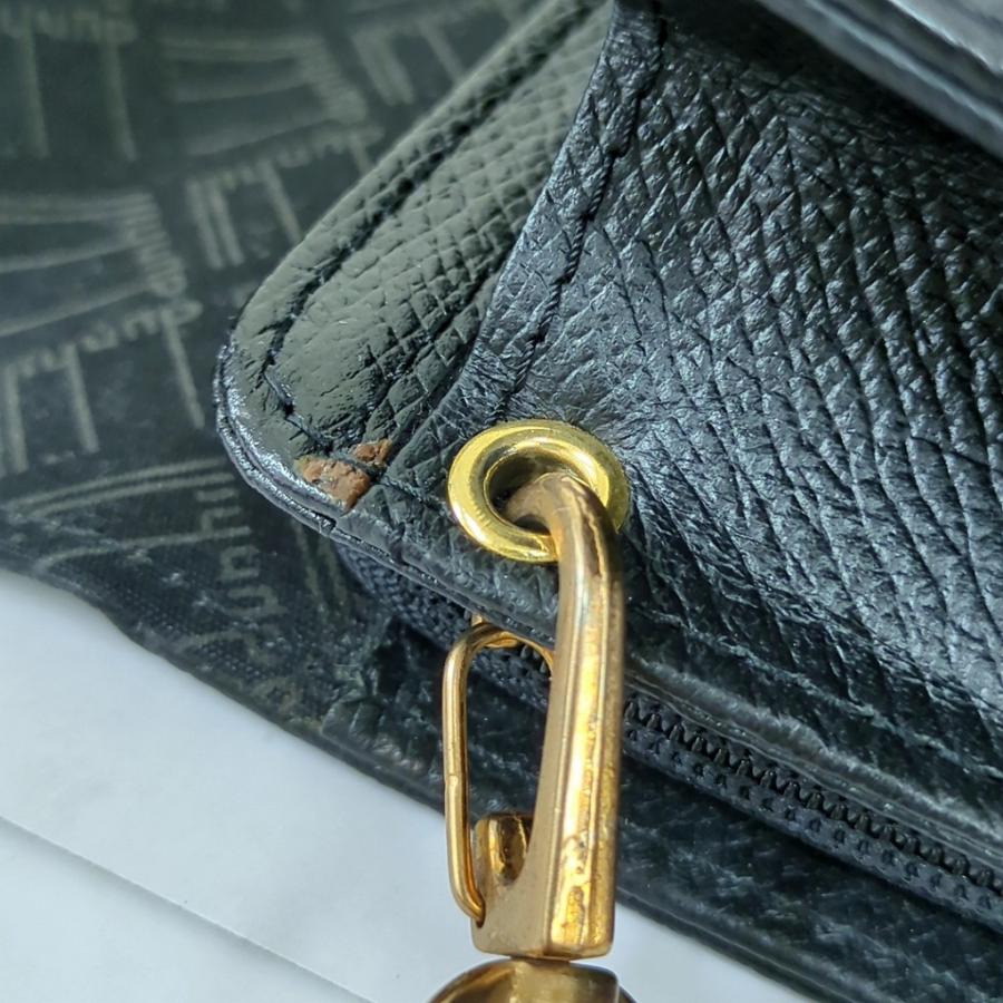 dunhill（ダンヒル） レザー セカンドバッグ クラッチバッグ ブラック 