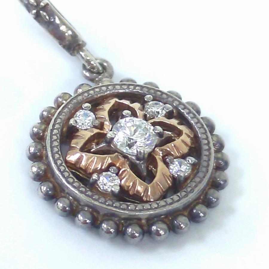 ローリーロドキン ネックレス ペンダントトップ K10 & シルバー925