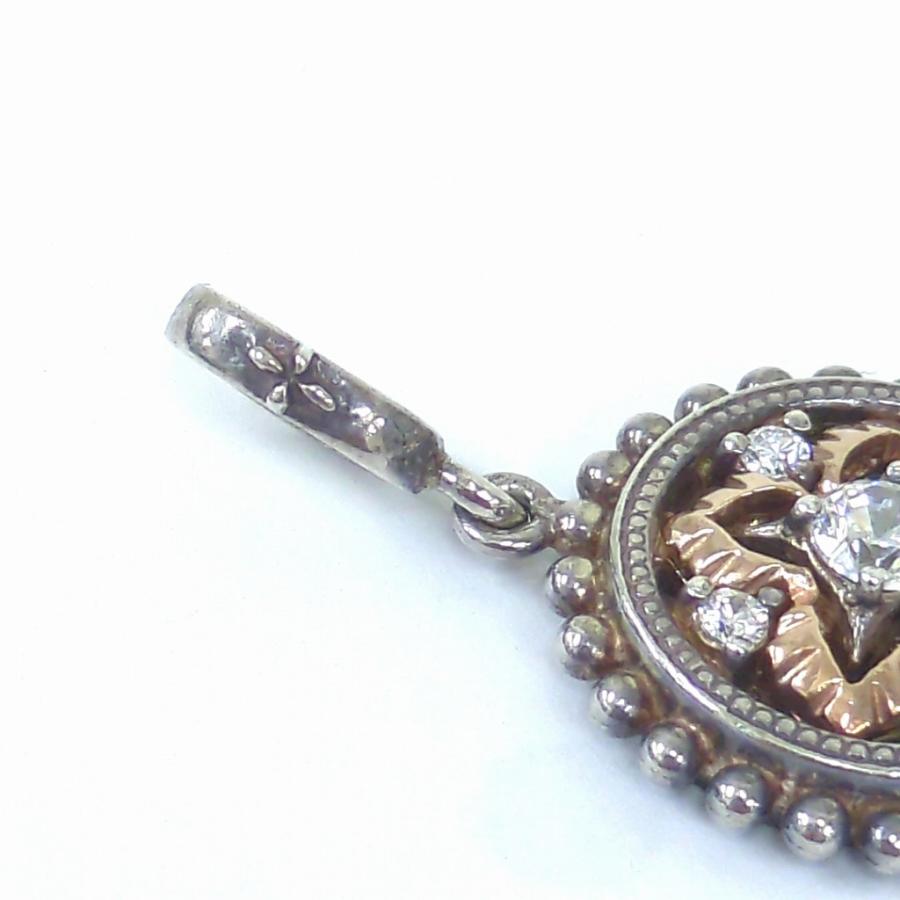 ローリーロドキン ネックレス ペンダントトップ K10 & シルバー925