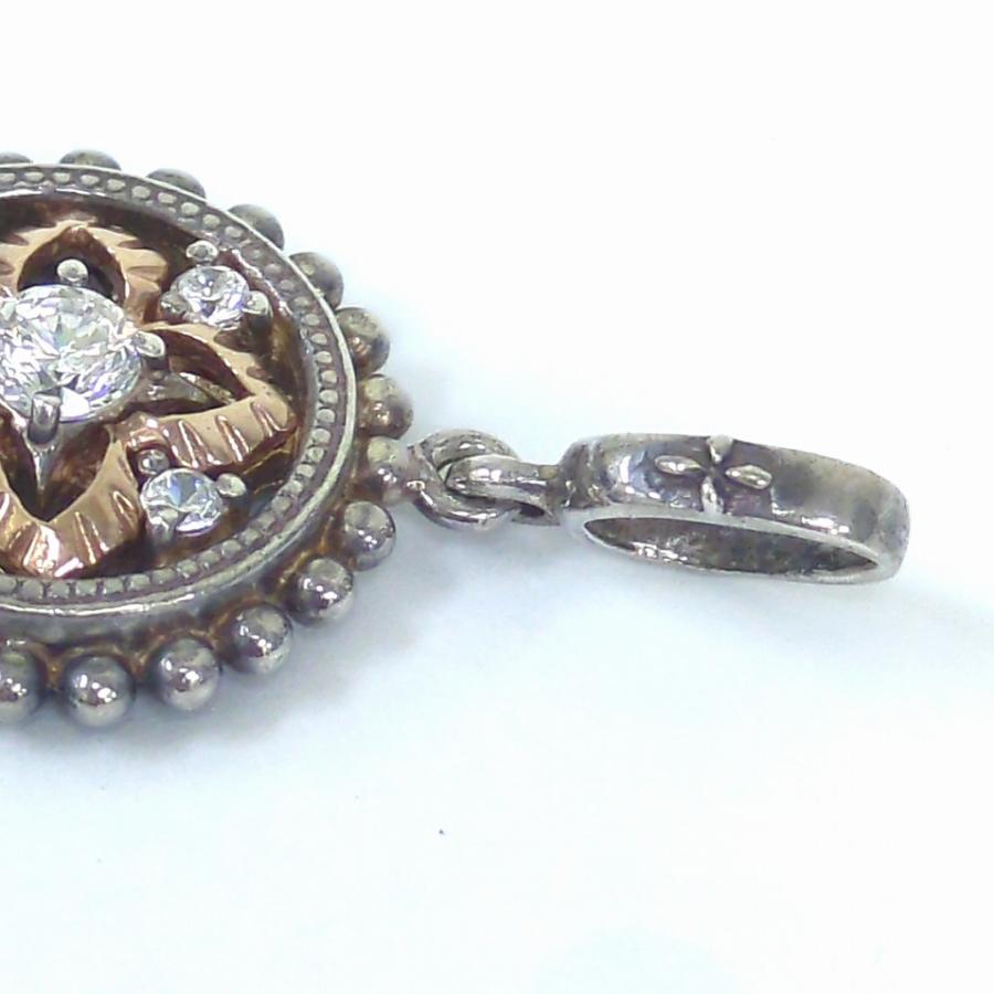 ローリーロドキン ネックレス ペンダントトップ K10 & シルバー925