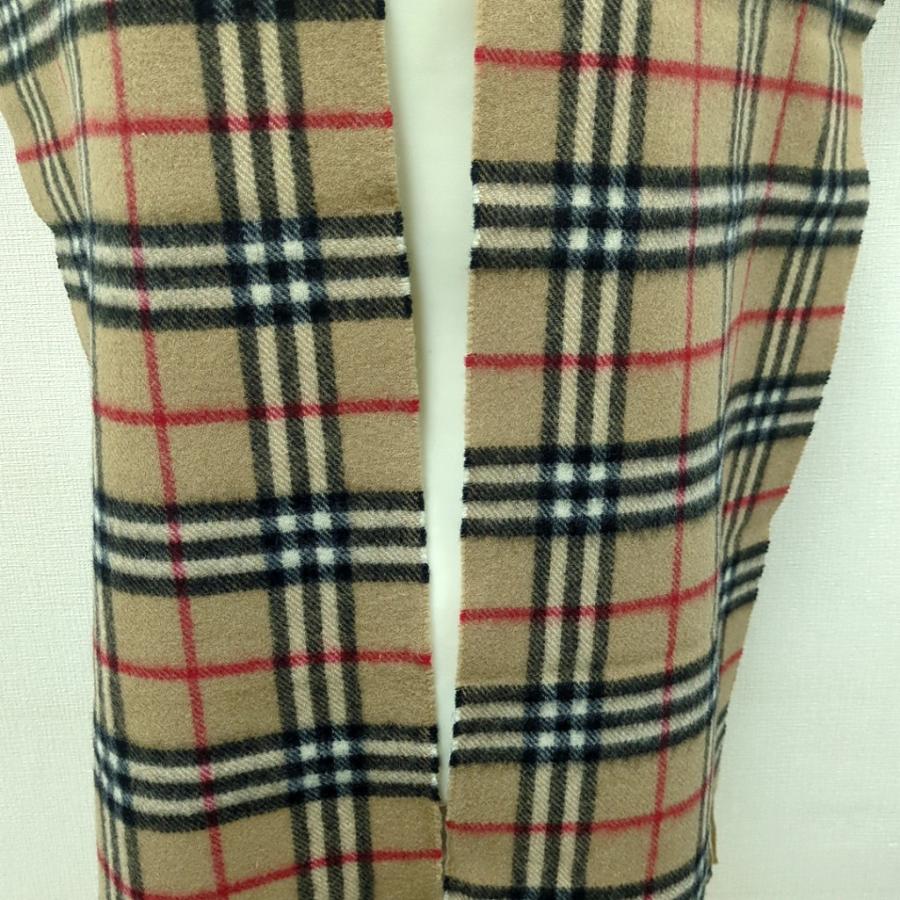 バーバリーロンドン　ノバチェック　イギリス製　ウール100% ロングマフラー BURBERRY（バーバリー） ロンロン ノバチェック マフラー 100% ウール
