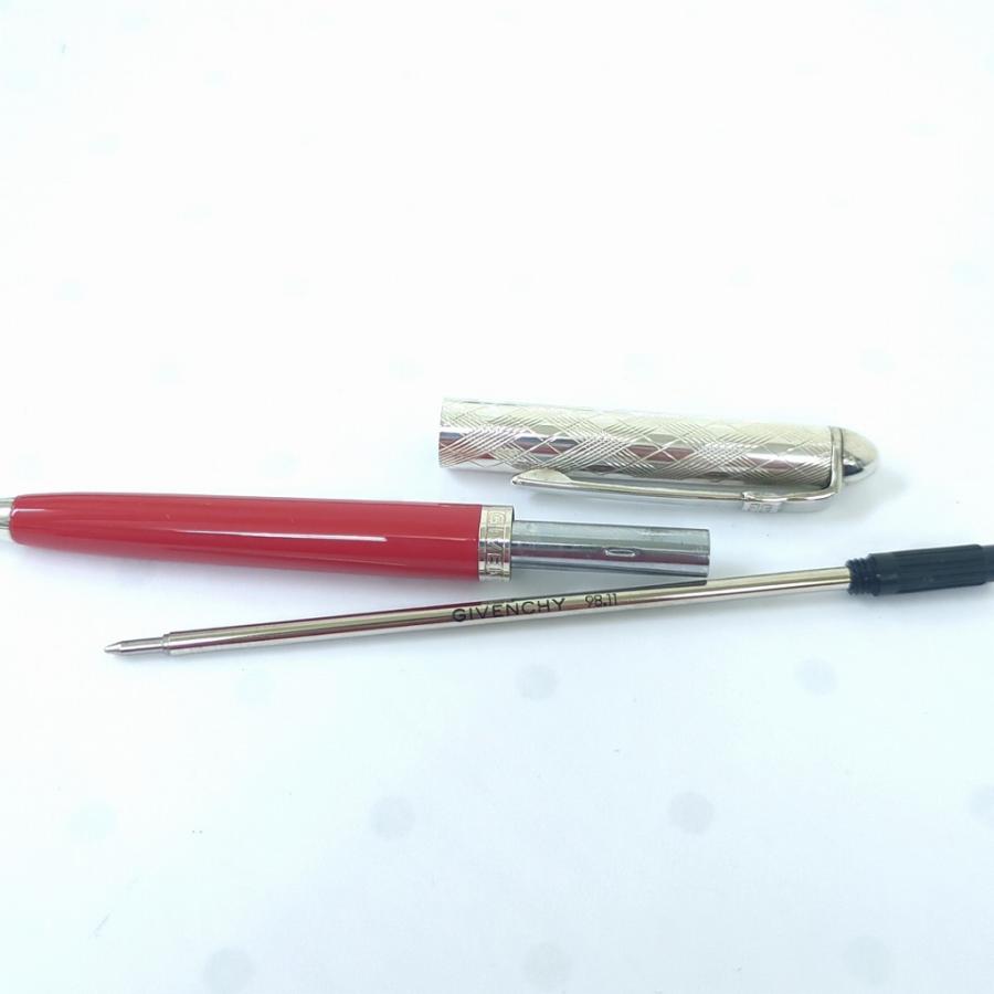 ジバンシー ボールペン シルバー925 & ケース レッド シルバーカラー ジバンシー ボールペン シルバー925 & ケース レッド シルバーカラー