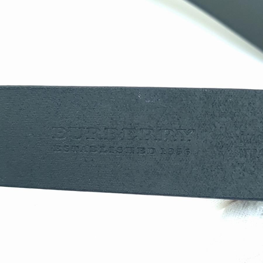 BURBERRY バーバリー レザー ベルト ブラック イタリア製 【公式通販】