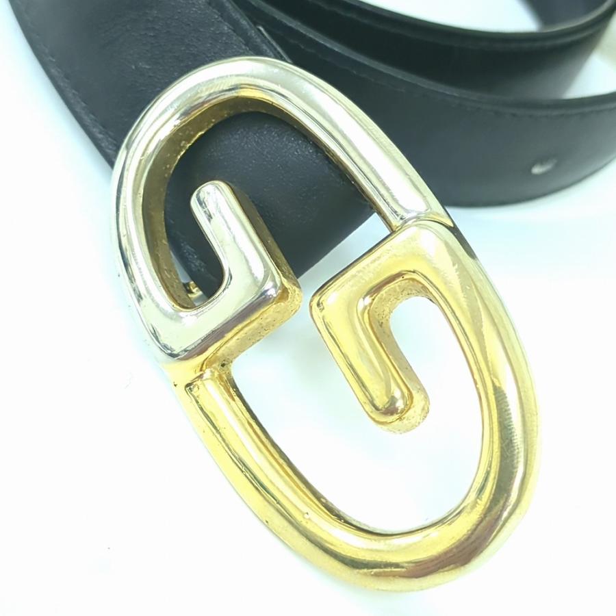 y*0様 GUCCI ブラックレザーベルト Gロゴ GUCCI（グッチ） ブラック レザー ベルト Gロゴ イタリア製 : willmart