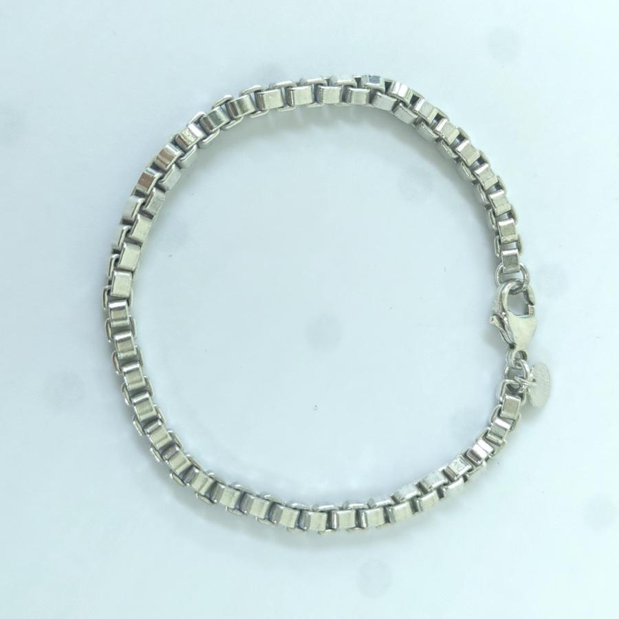 【美品】ティファニー TIFFANY ベネチアンブレスレット SV925付属品付 TIFFANY&Co.（ティファニー） TIFFANY ベネチアン ブレスレット SV925