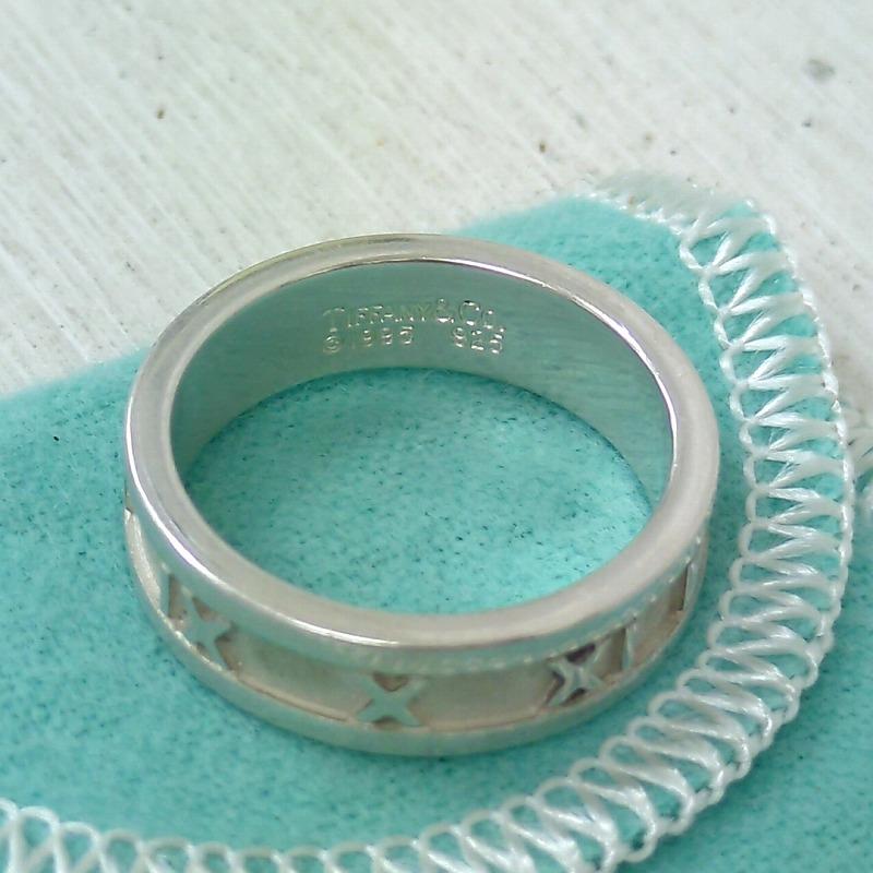 Tiffany & Co. 1995年製 925 アトラスリング USA製1995年TIFFANY&CO.ヴィンテージティファニースターリング
