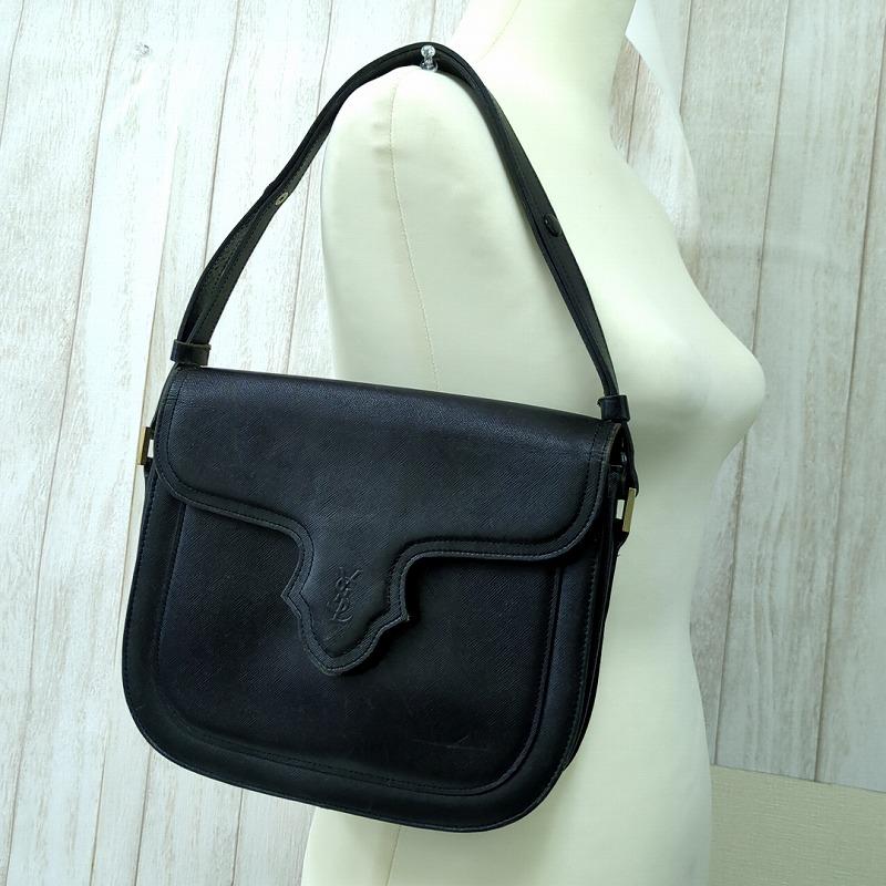 Yves Saint Laurent（イヴ・サンローラン） YSL レザー フラップ ワン