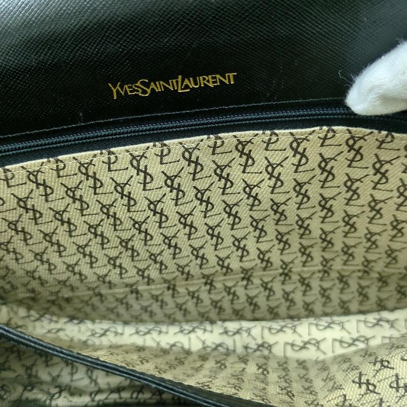 YSL イヴサンローラン レザー フラップ ワン ショルダーバッグ ２WAY ブラック_8