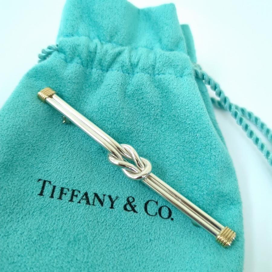 TIFFANY ティファニー ノット コンビ ブローチ K14 × SV925【公式通販】