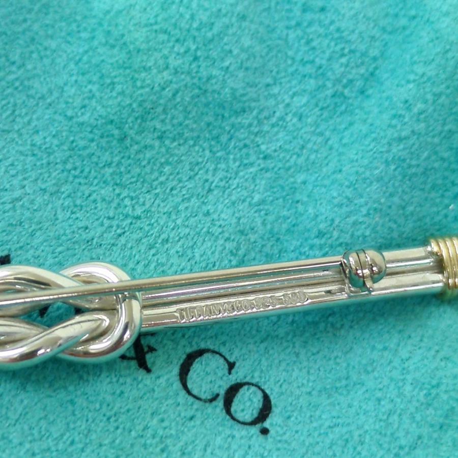 TIFFANY ティファニー ノット コンビ ブローチ K14 × SV925【公式通販】