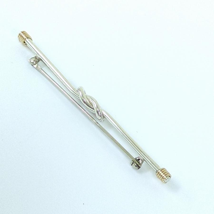 TIFFANY ティファニー ノット コンビ ブローチ K14 × SV925【公式通販】