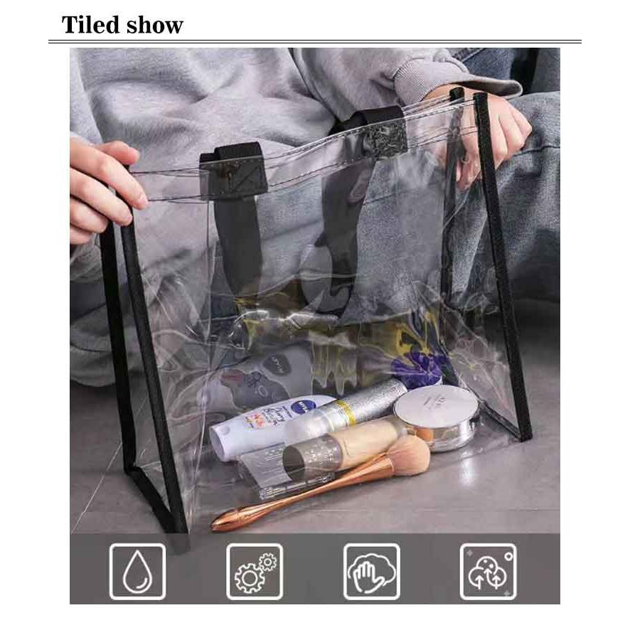 KISS ファイルツアー　ビニールトート 楽天市場】クリアバッグ ビニールバッグ 透明バッグ 推し活 大 トート