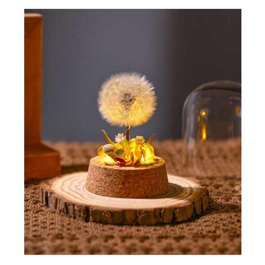 ドライフラワー プリザーブドフラワー ガラスドーム タンポポ コルク瓶 小さい ミニ 小さめ 花 夏 インテリアフラワー 飾り LED 玄関 卓上 置 |  | 13