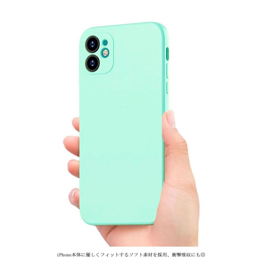 送料無料 全9色 iPhone 12 12Pro 12mini シリコン ケース スマホカバー スクエア フルカバー カメラレンズ保護 カバー SE2 |  | 11