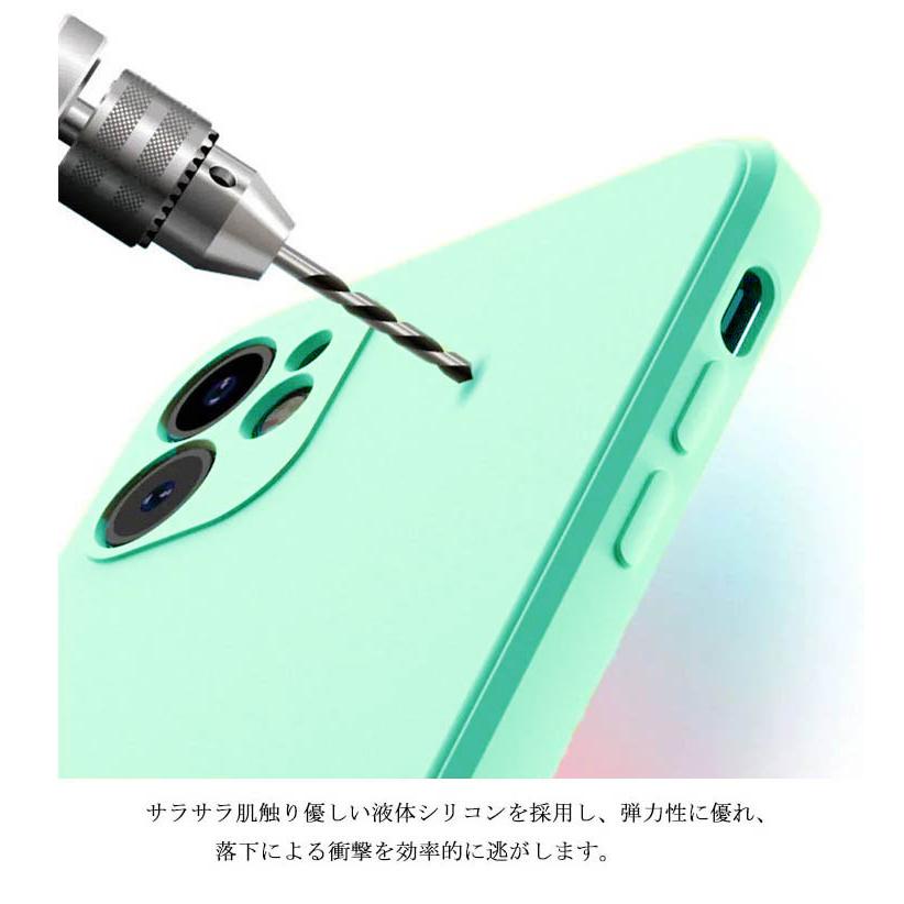 送料無料 全9色 iPhone 12 12Pro 12mini シリコン ケース スマホカバー スクエア フルカバー カメラレンズ保護 カバー SE2 |  | 12