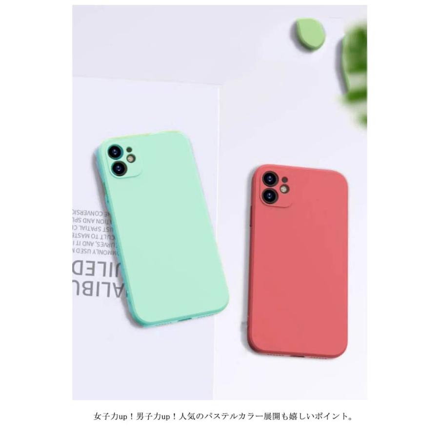 送料無料 全9色 iPhone 12 12Pro 12mini シリコン ケース スマホカバー スクエア フルカバー カメラレンズ保護 カバー SE2 |  | 14